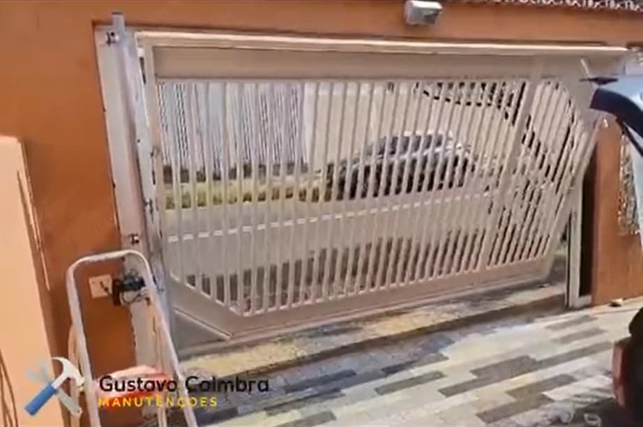 Automatização de portão basculante